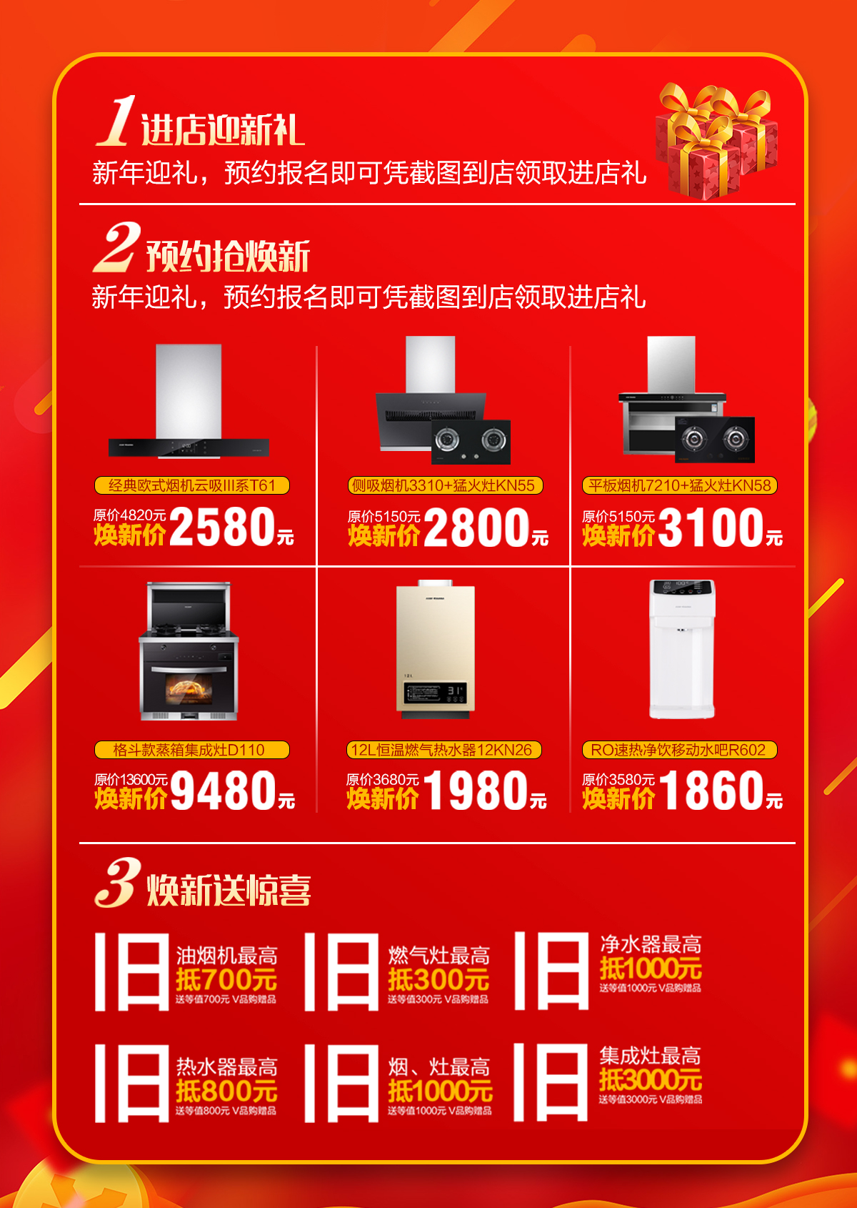 2020年3月，為愛放價，廚舊戰役，科恩廚電煥新上行，宅家廚房煥新裝，最高直降5000元!